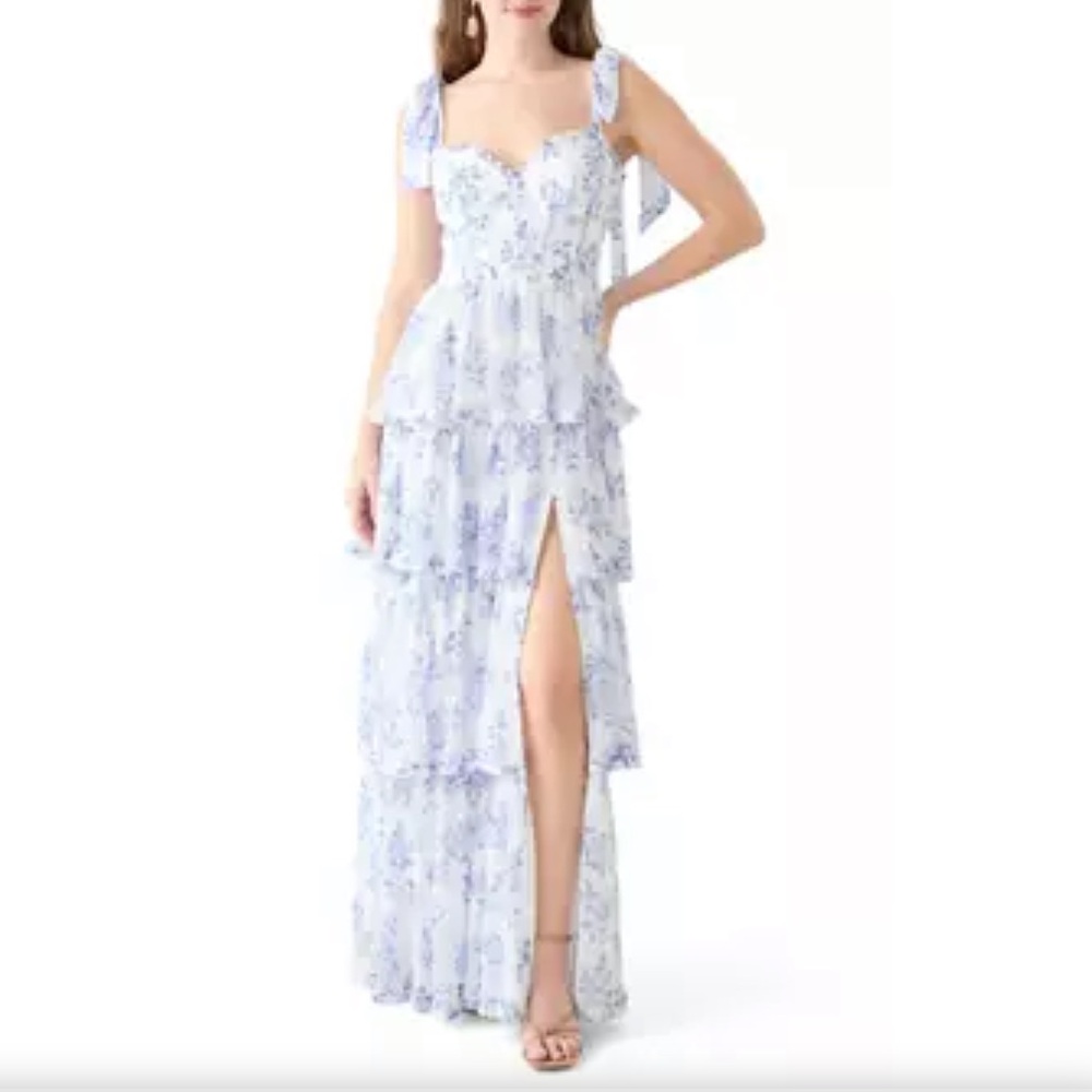 Blue Floral Dress